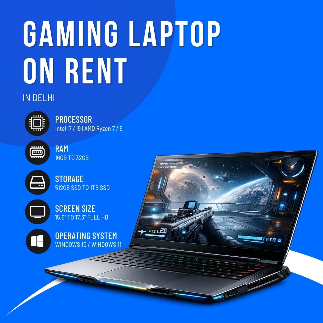 Gaming Laptop on Rent in Delhi