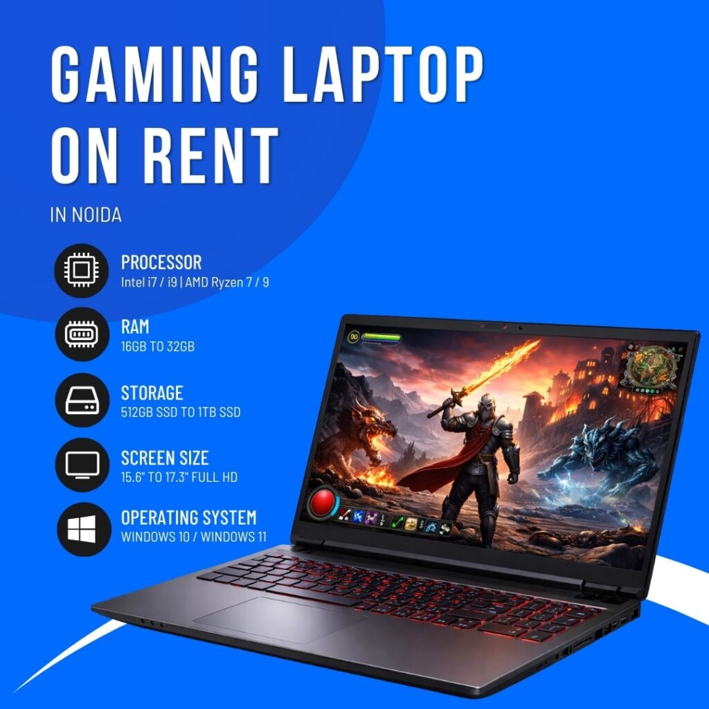 Gaming Laptop on Rent in Noida