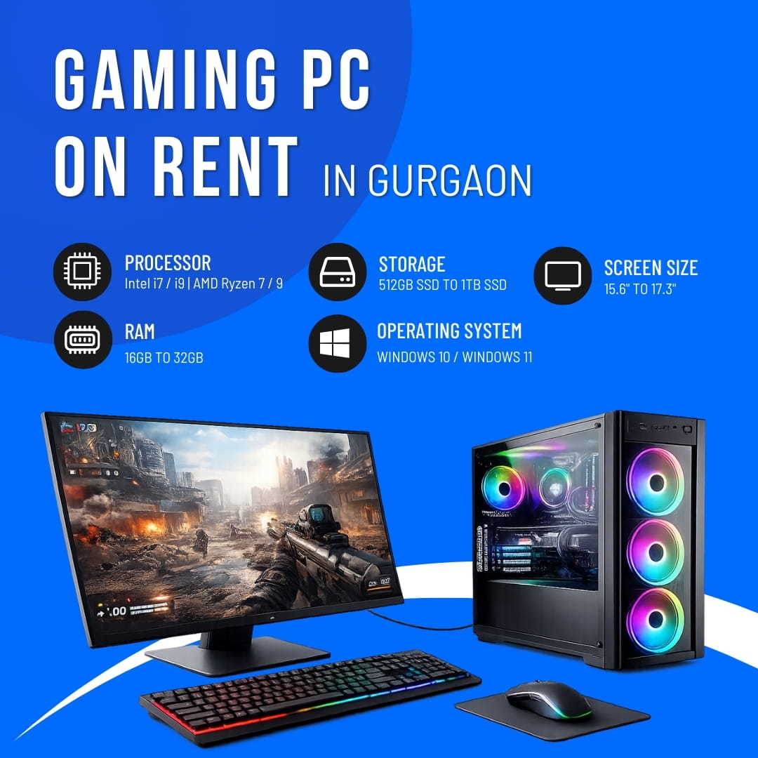 Gaming PC on Rent in Gurgaon