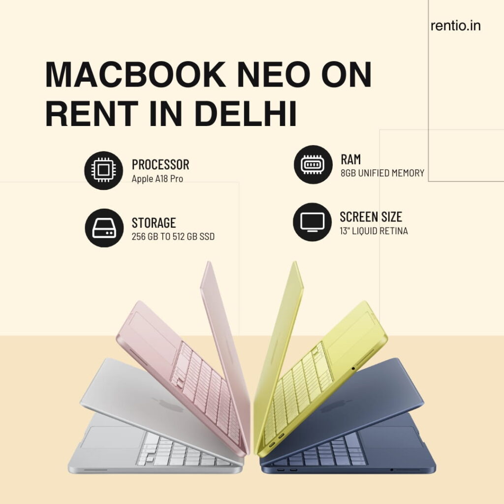 Apple MacBook Neo on Rent in Delhi