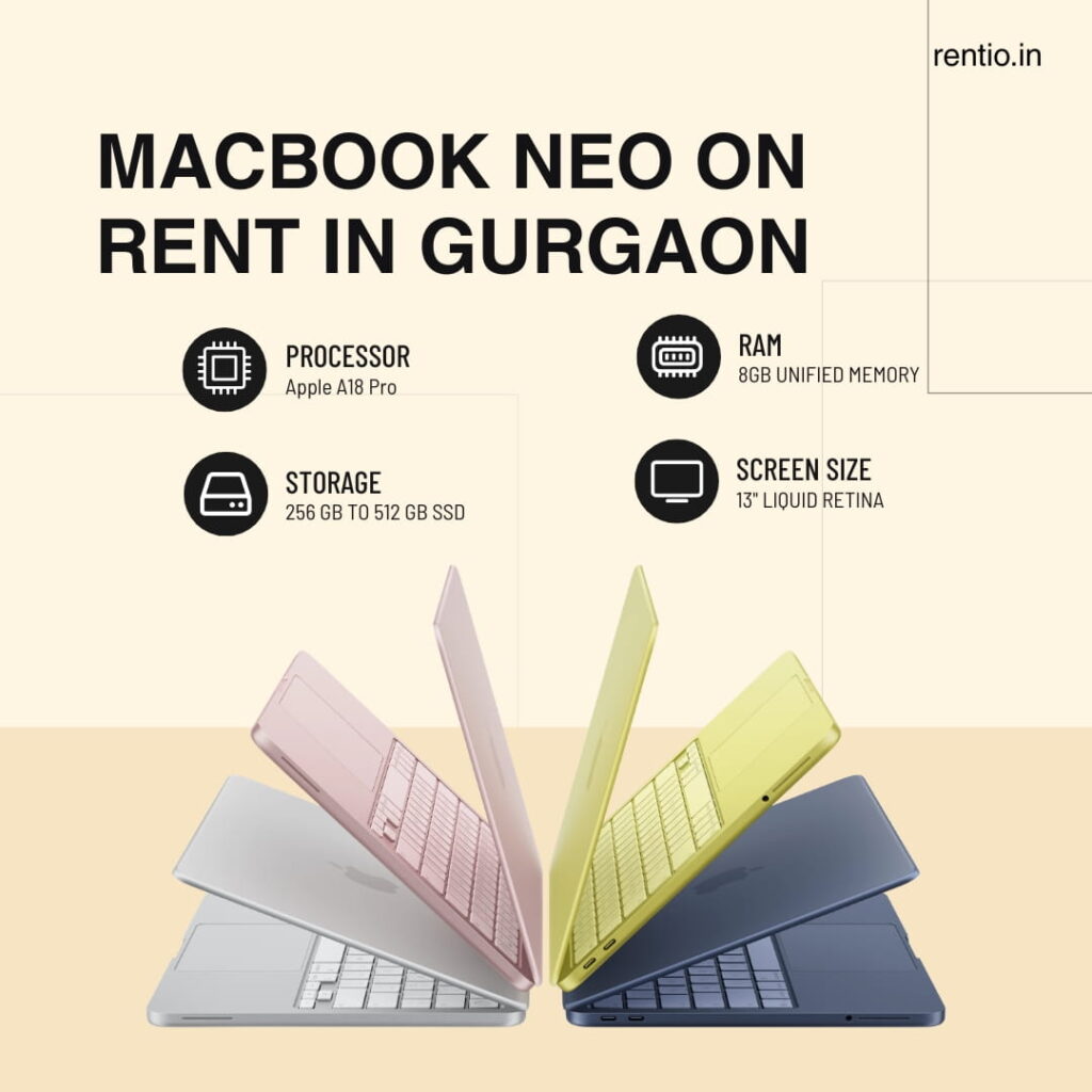 Apple MacBook Neo on Rent in Gurgaon